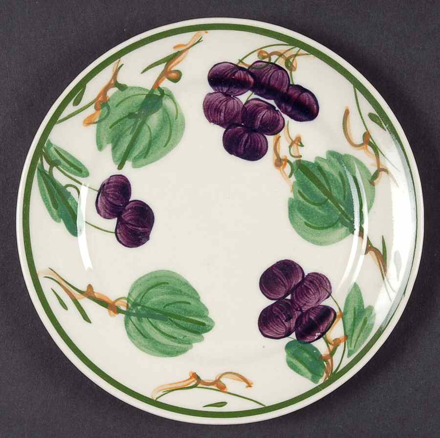 Winery Bread & Butter Plate by Blue Ridge Southern Pottery-1