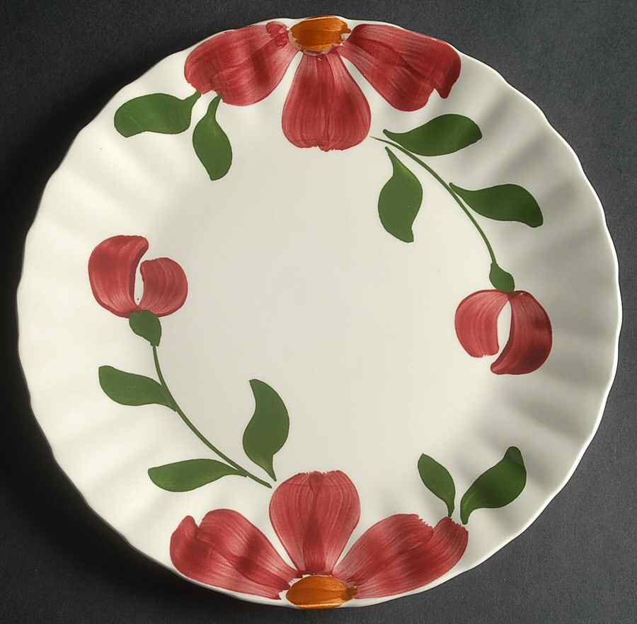 Windflower Luncheon Plate by Blue Ridge Southern Pottery-1