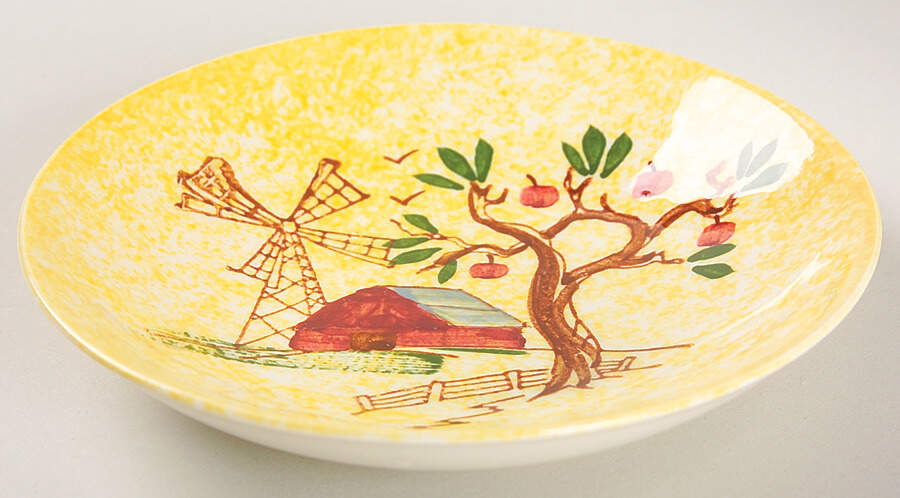 Windmill Fruit/Dessert (Sauce) Bowl by Blue Ridge Southern Pottery-1