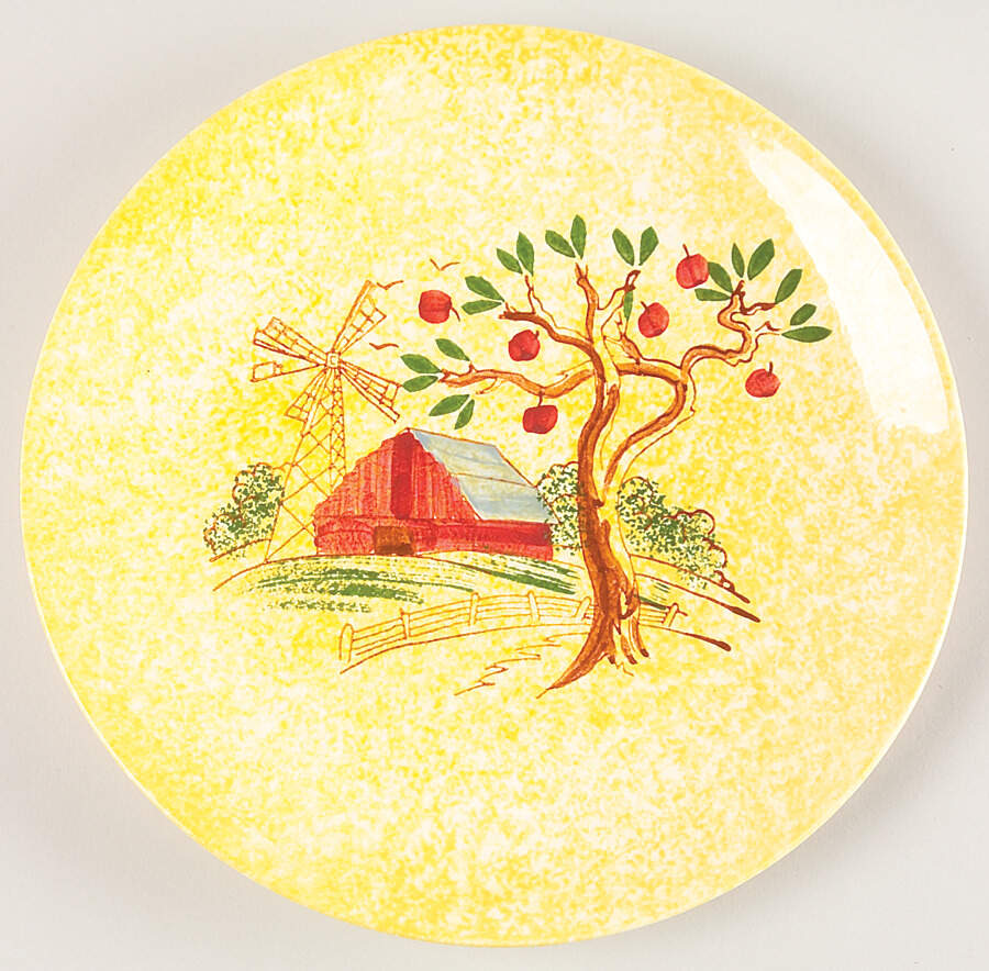 Windmill Dinner Plate by Blue Ridge Southern Pottery-1