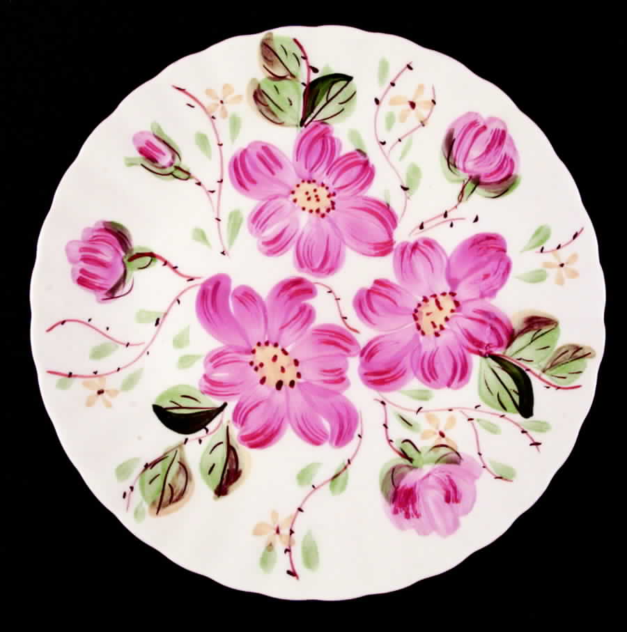 Wild Rose Luncheon Plate by Blue Ridge Southern Pottery-1