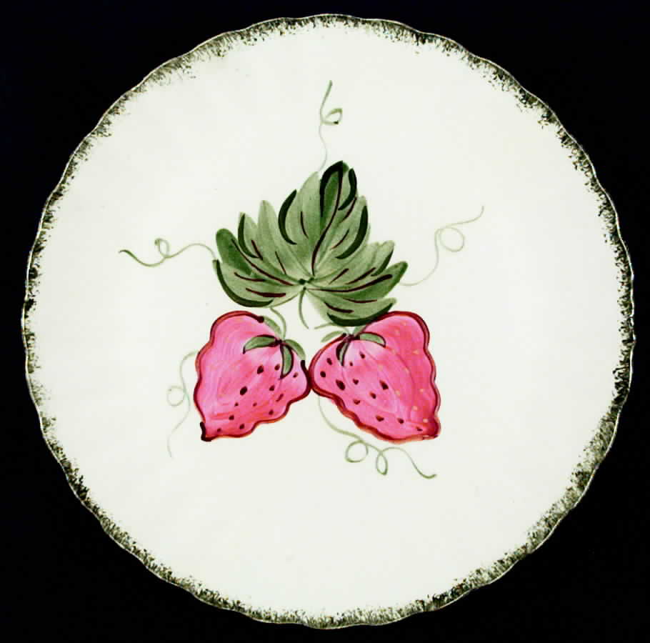 Wild Strawberry Dinner Plate by Blue Ridge Southern Pottery-1