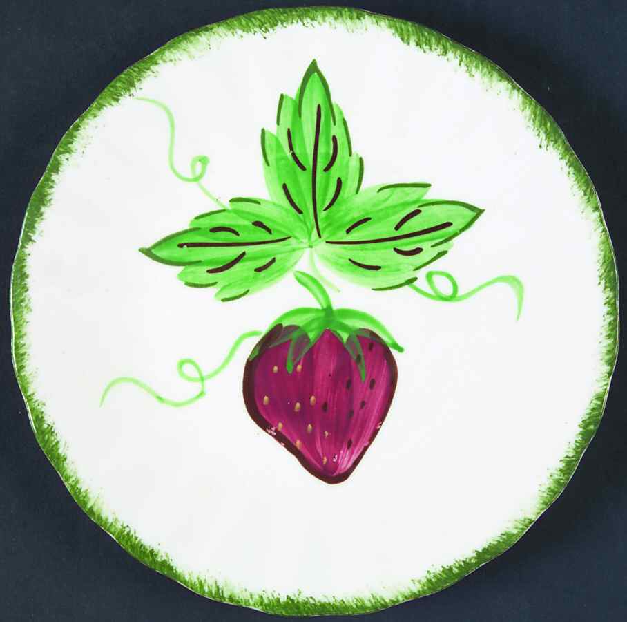 Wild Strawberry Bread & Butter Plate by Blue Ridge Southern Pottery-1