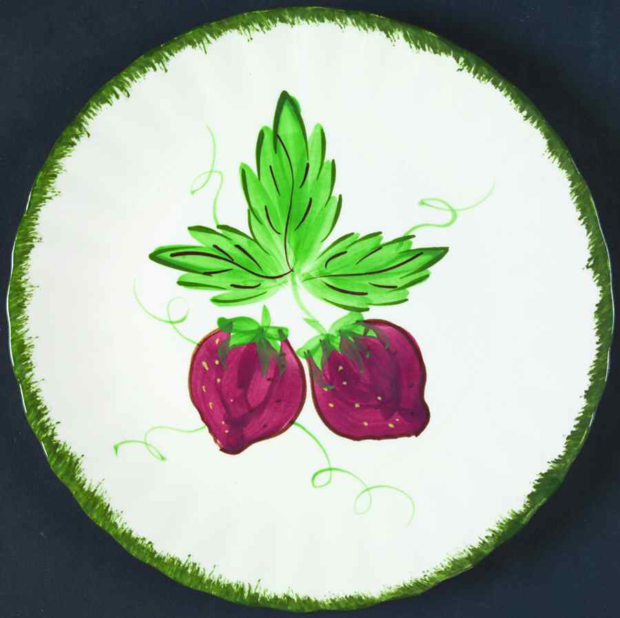 Wild Strawberry Salad Plate by Blue Ridge Southern Pottery-1