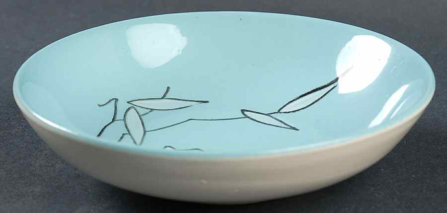 Wild Willow Fruit/Dessert (Sauce) Bowl by Blue Ridge Southern Pottery-1
