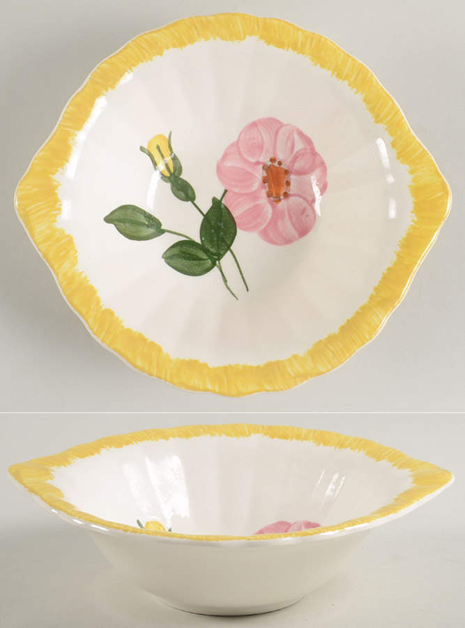 Wrinkled Rose Coupe Cereal Bowl by Blue Ridge Southern Pottery-1