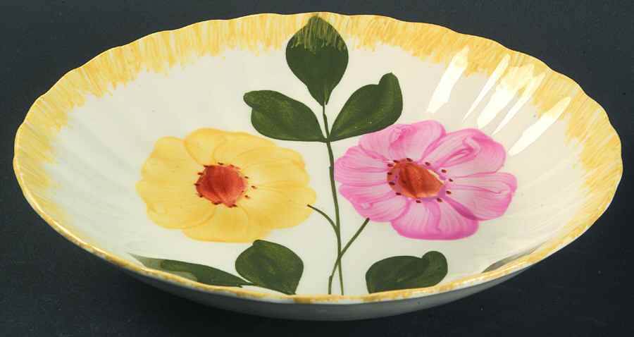 Wrinkled Rose Coupe Soup Bowl by Blue Ridge Southern Pottery-1