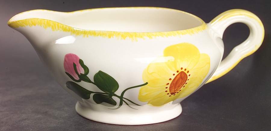 Wrinkled Rose Gravy Boat by Blue Ridge Southern Pottery-1
