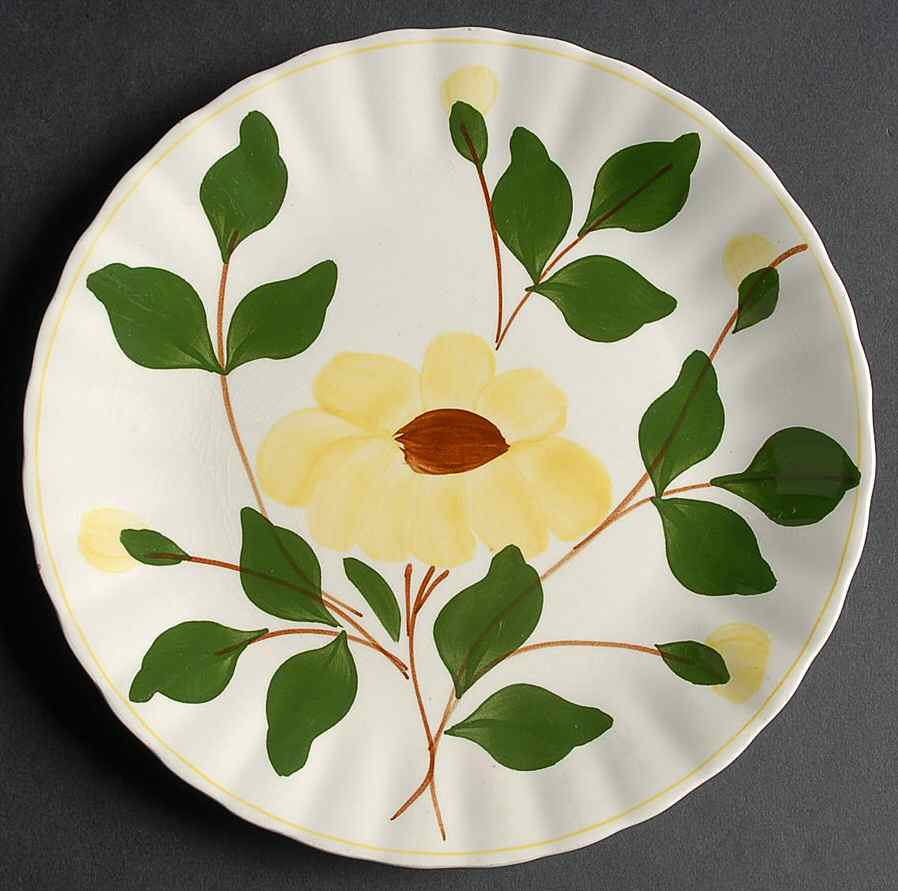Yellow Nocturne Salad Plate by Blue Ridge Southern Pottery-1