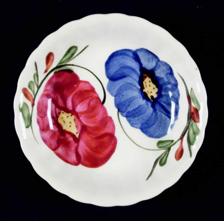 Zinnia Fruit/Dessert (Sauce) Bowl by Blue Ridge Southern Pottery-1