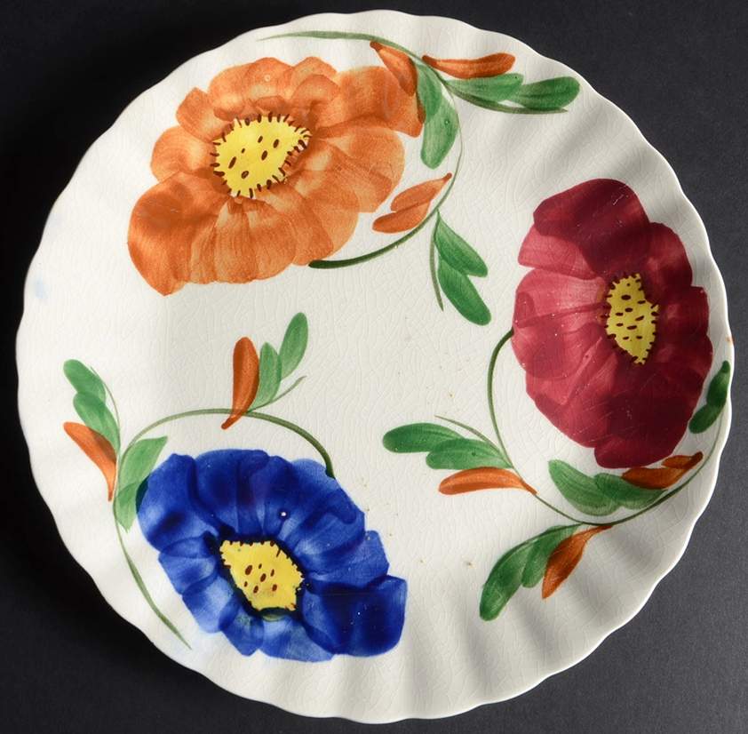 Zinnia Dinner Plate by Blue Ridge Southern Pottery-1