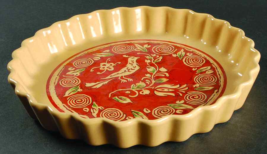 American Folk Art 10" Quiche by Georges Briard-1