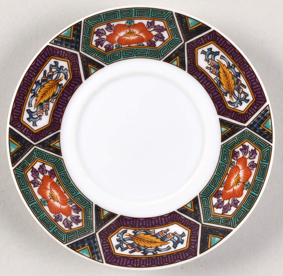 Amethyst Kutani Saucer by Georges Briard-1
