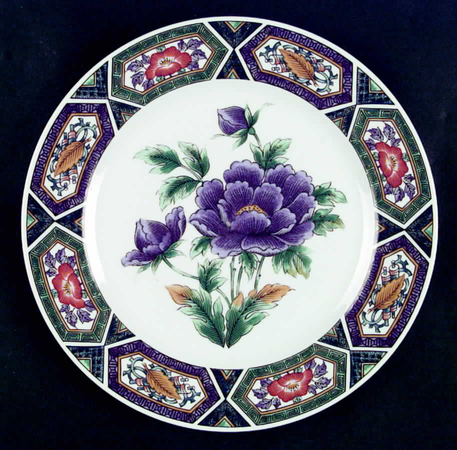 Amethyst Kutani Dinner Plate by Georges Briard-1
