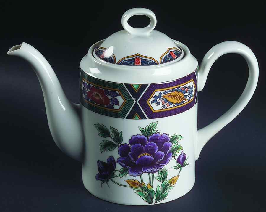 Amethyst Kutani Coffee Pot & Lid by Georges Briard-1