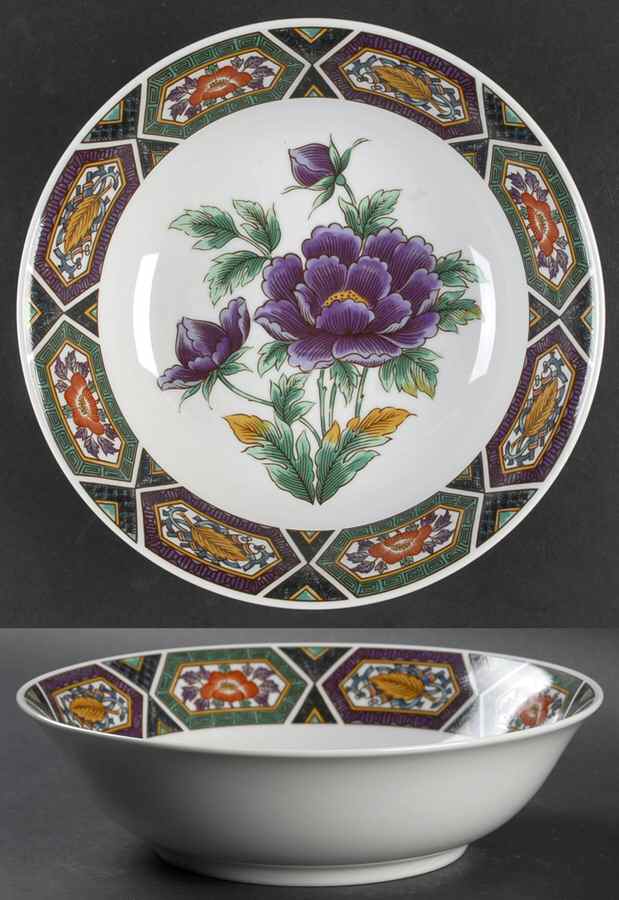 Amethyst Kutani 9" Round Vegetable Bowl by Georges Briard-1