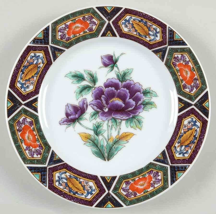 Amethyst Kutani Salad Plate by Georges Briard-1