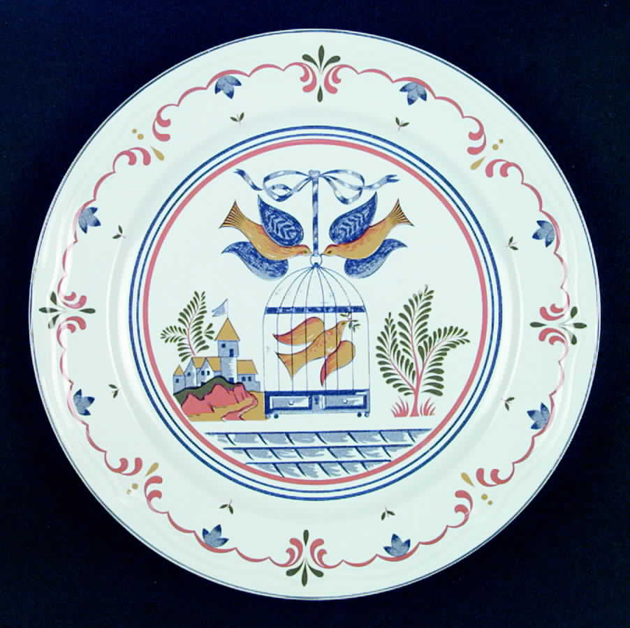 Bird Cage Dinner Plate by Georges Briard-1