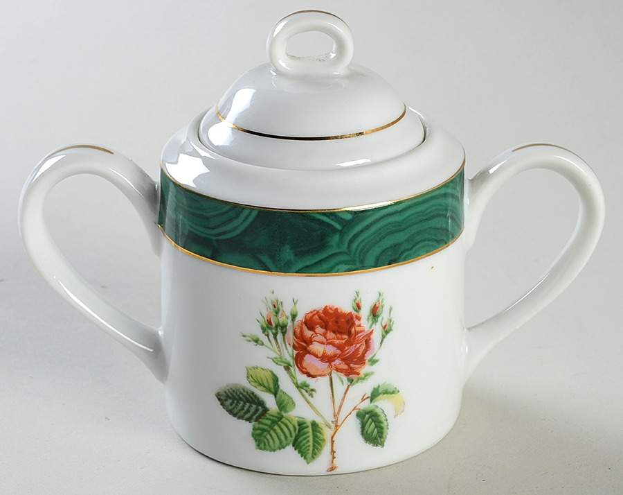 Briard Rose Sugar Bowl & Lid by Georges Briard-1
