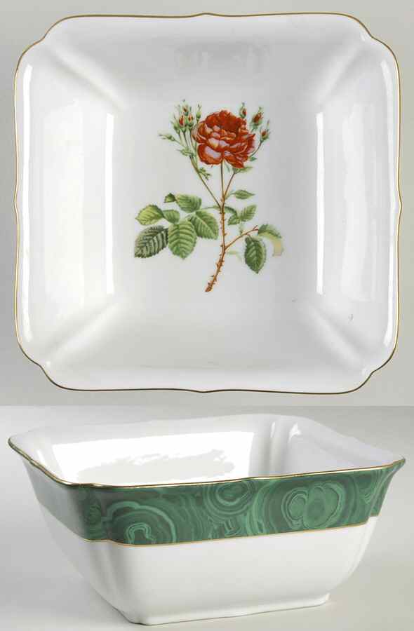 Briard Rose 8" Square Vegetable Bowl by Georges Briard-1