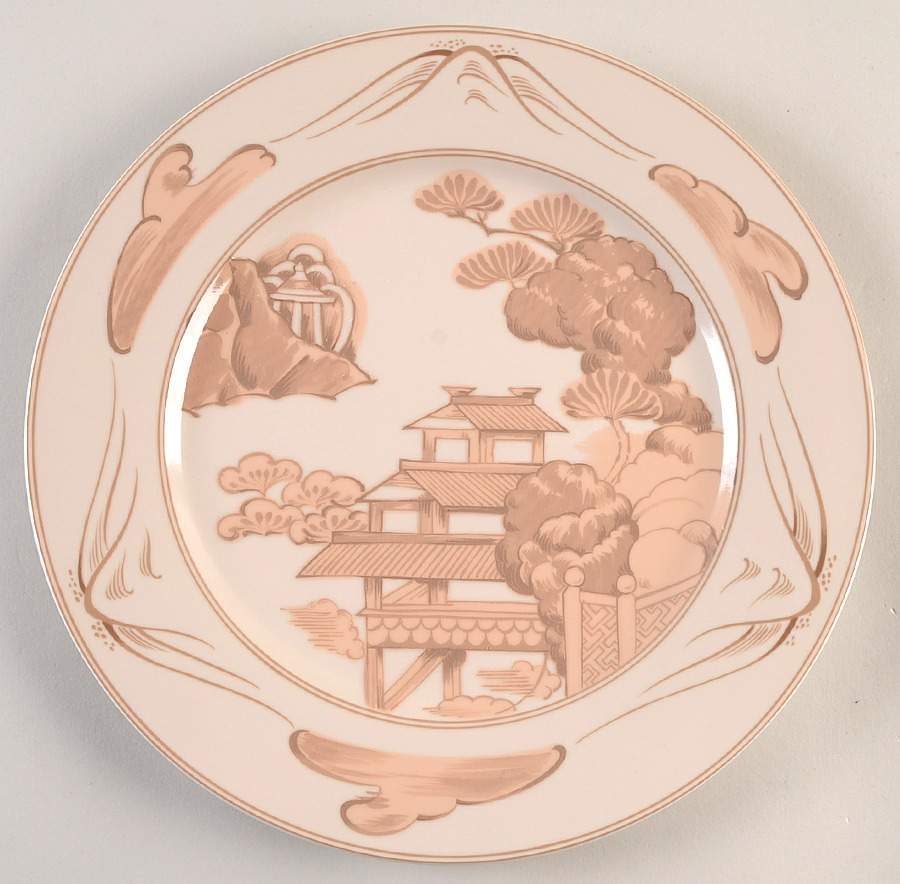 Chinese Village 12" Chop Plate (Round Platter) by Georges Briard-1
