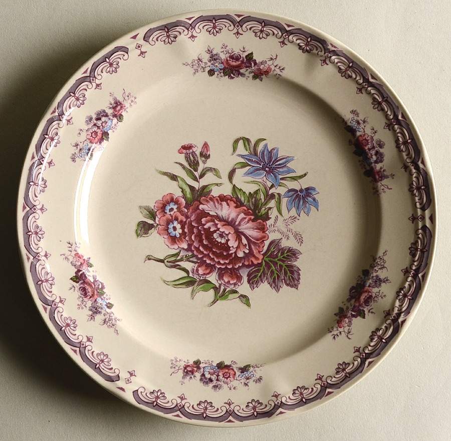 Colonial Rose Salad Plate by Georges Briard-1