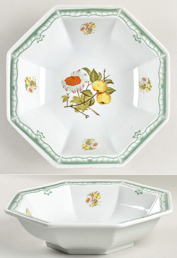 Devonshire Green 10" Octagonal Vegetable Bowl by Georges Briard-1