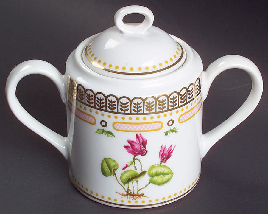 Floral Potpourri Sugar Bowl & Lid by Georges Briard-1