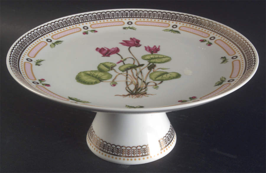 Floral Potpourri 10" Diameter Pedestal Cake Stand by Georges Briard-1