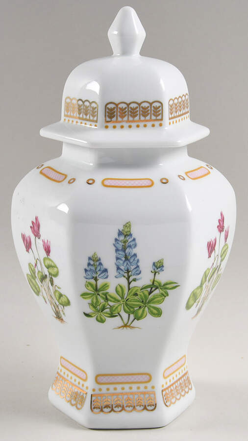 Floral Potpourri Large Ginger Jar & Lid by Georges Briard-1