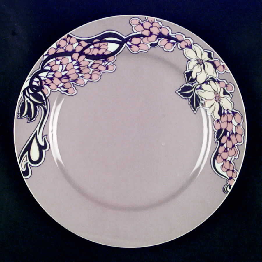 Floral Parisienne Dinner Plate by Georges Briard-1