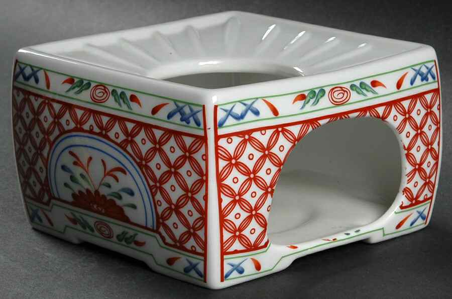 Flowers of Seto China Warmer Stand by Georges Briard-1