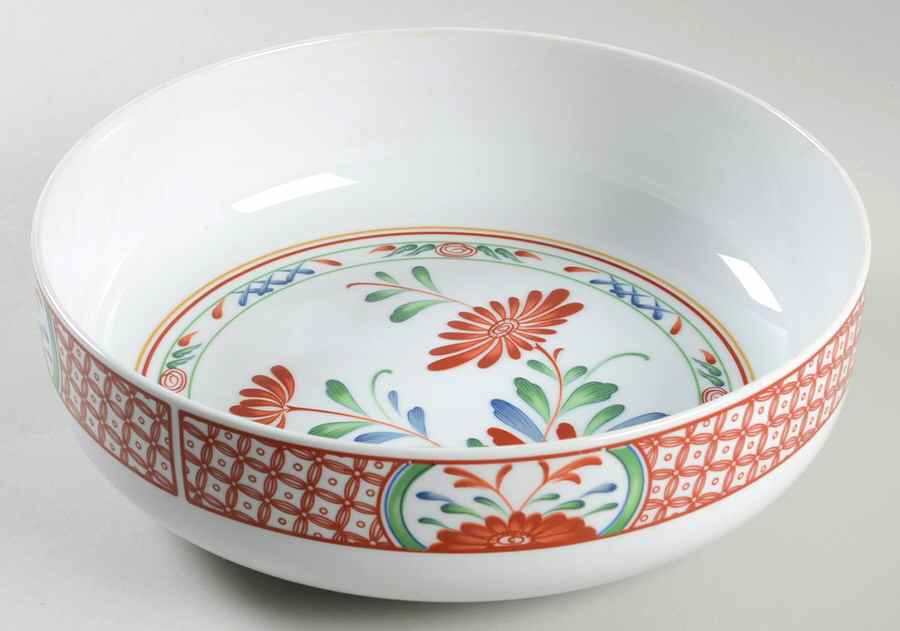 Flowers of Seto 9" Salad Serving Bowl by Georges Briard-1