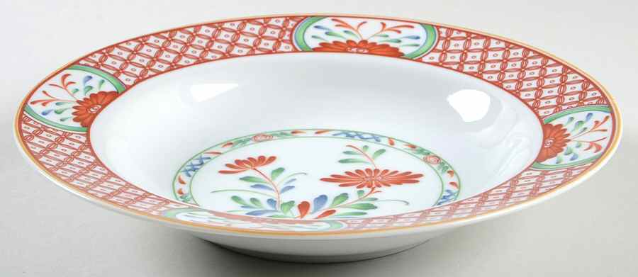 Flowers of Seto Rim Soup Bowl by Georges Briard-1
