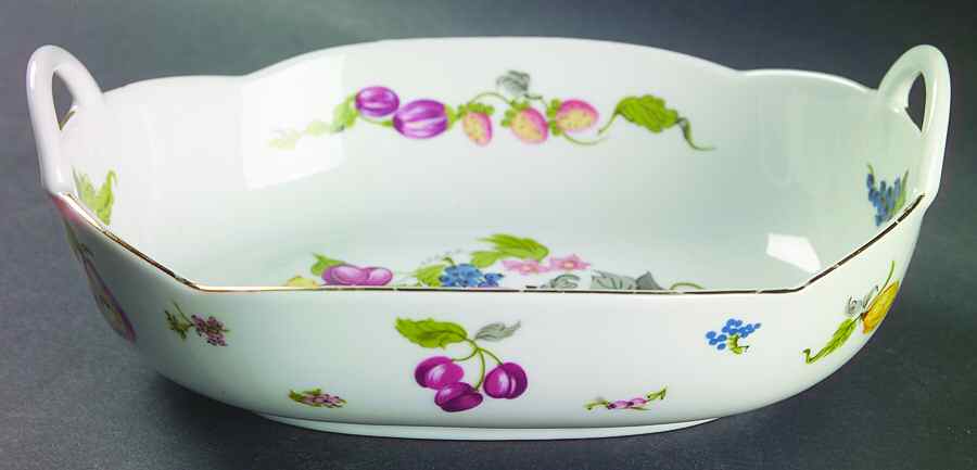 Garden of Eden 7" Oval Handled Bowl by Georges Briard-1