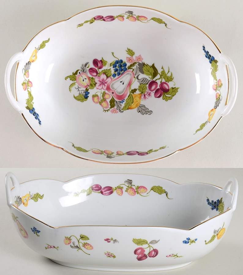 Garden of Eden 11" Oval Handled Bowl by Georges Briard-1