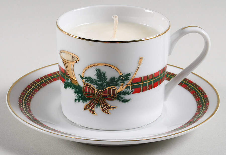 The Hunt Scented Cup & Saucer Candle-Vanilla  HC by Georges Briard-1