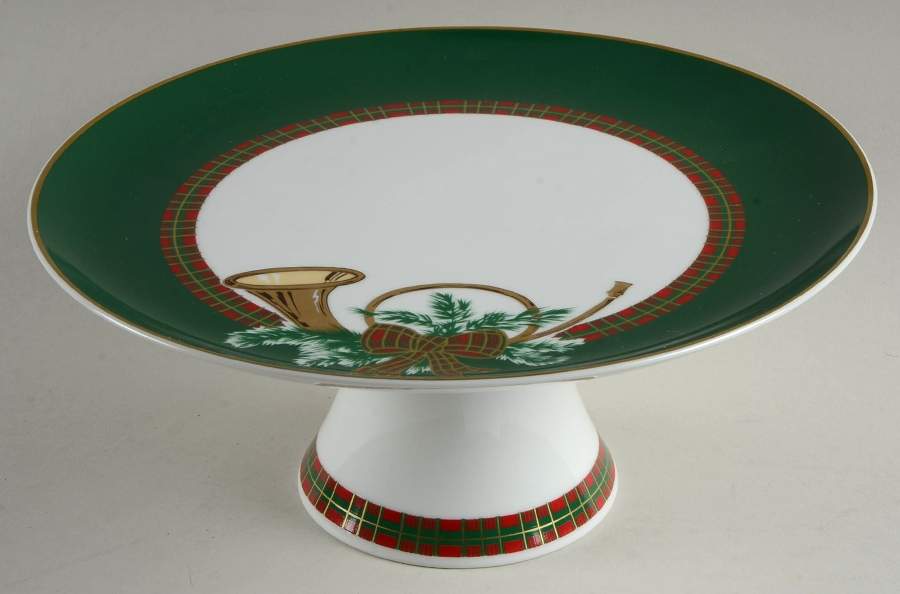 The Hunt 10" Diameter Pedestal Cake Stand by Georges Briard-1