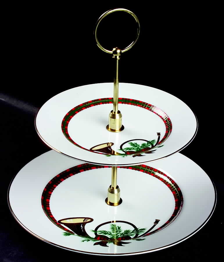 The Hunt 2 Tiered Serving Tray (Dinner & Salad Plate) by Georges Briard-1