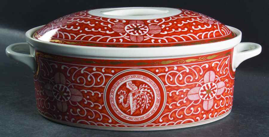 Imperial Brocade 2 Quart Oval Covered Casserole by Georges Briard-1