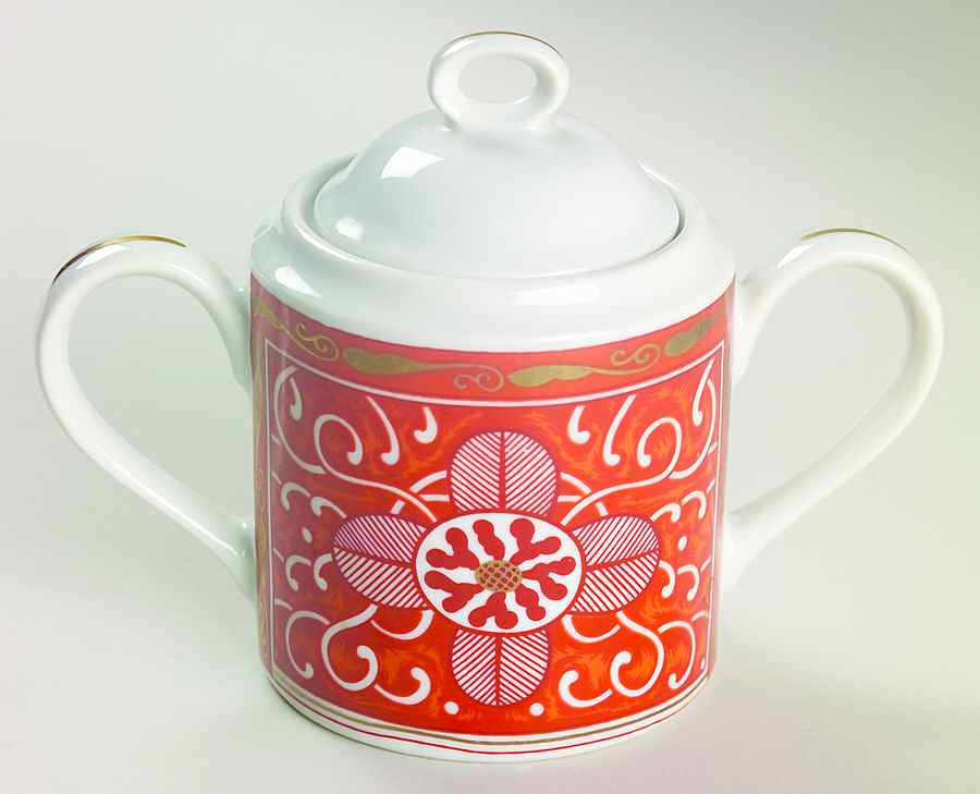 Imperial Brocade Sugar Bowl & Lid by Georges Briard-1