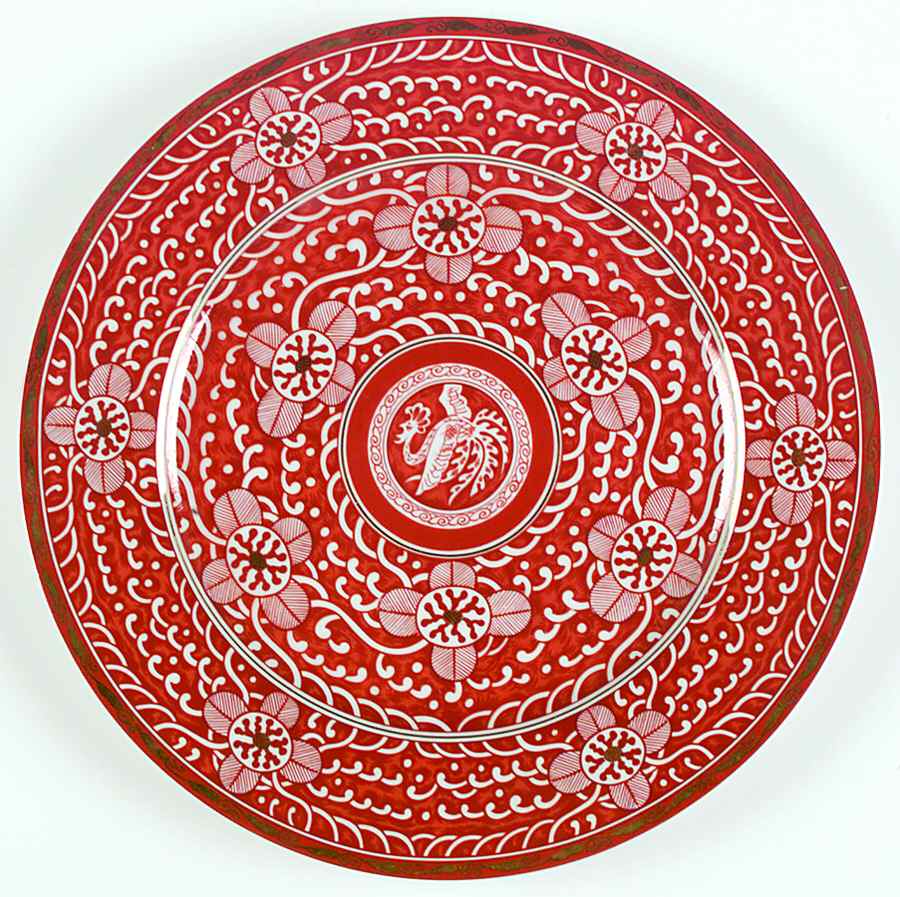 Imperial Brocade 12" Chop Plate (Round Platter) by Georges Briard-1