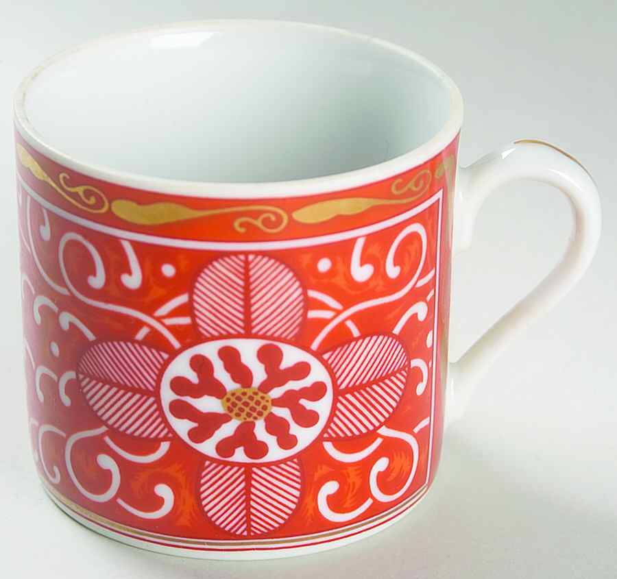 Imperial Brocade Flat Demitasse Cup by Georges Briard-1