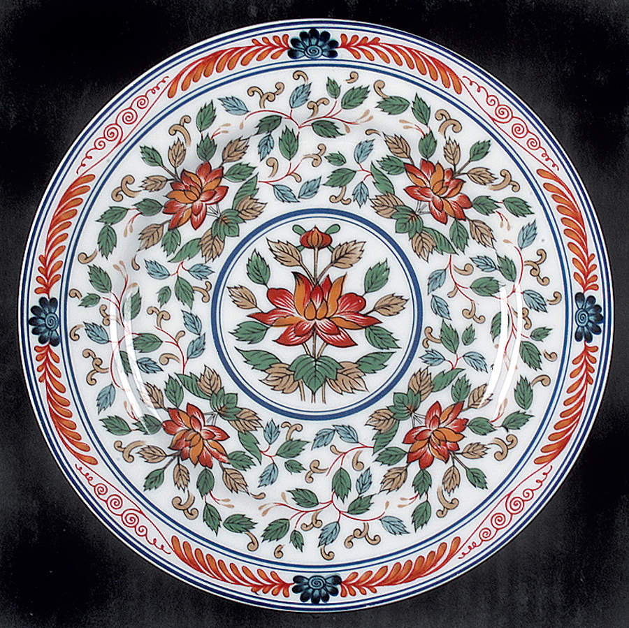 Imari Blossoms Salad Plate by Georges Briard-1