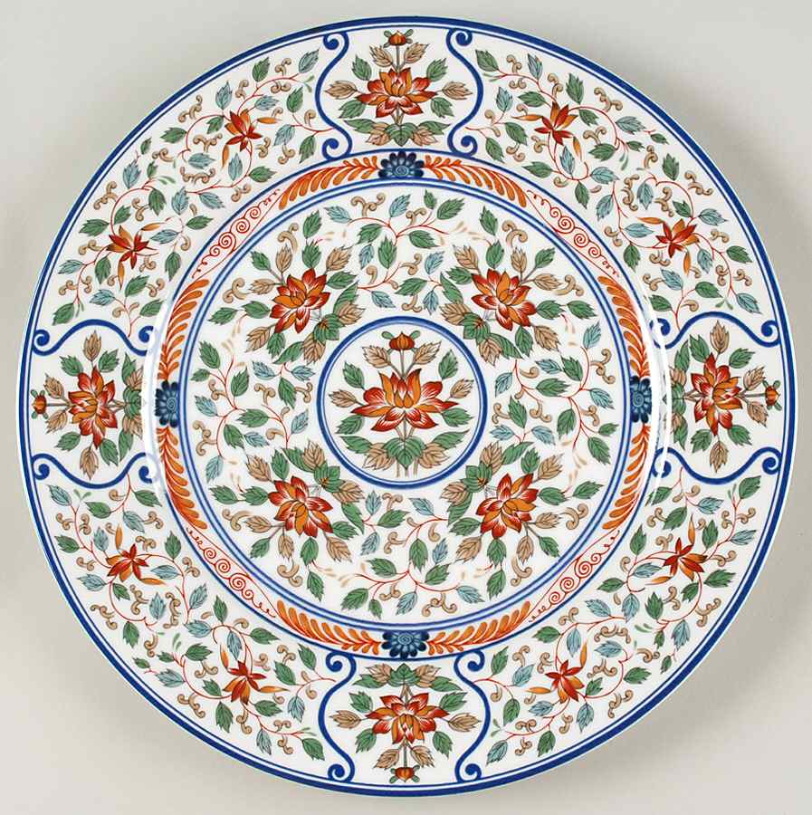 Imari Blossoms 12" Chop Plate (Round Platter) by Georges Briard-1