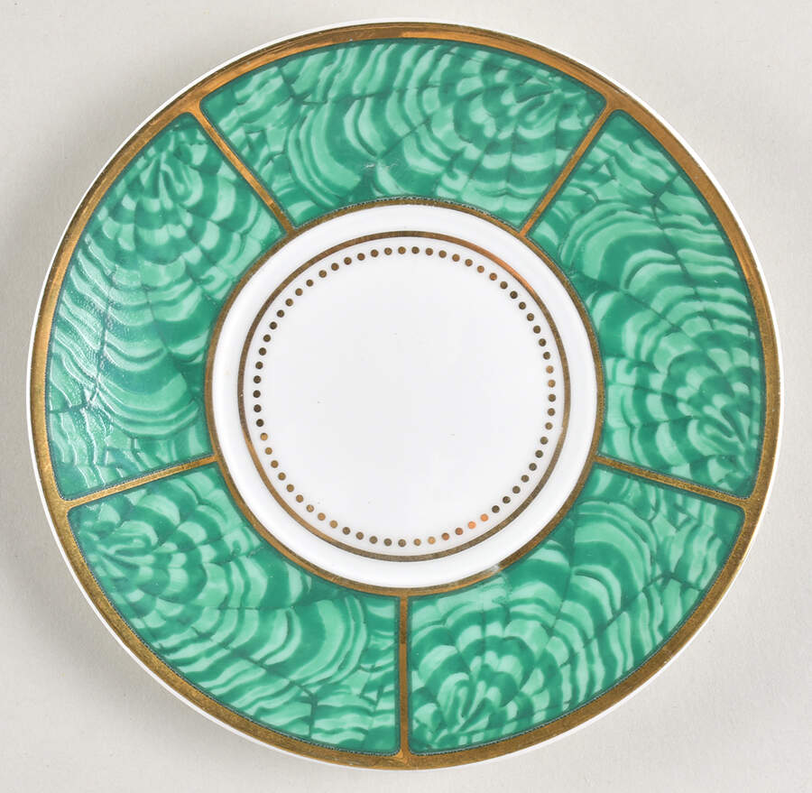 Imperial Malachite Saucer by Georges Briard-1