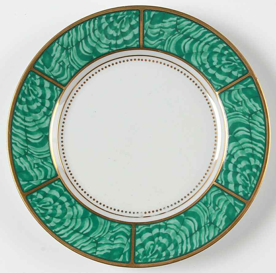 Imperial Malachite Salad Plate by Georges Briard-1