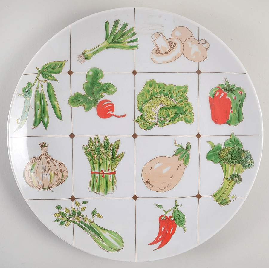 La Salade 12" Chop Plate (Round Platter) by Georges Briard-1