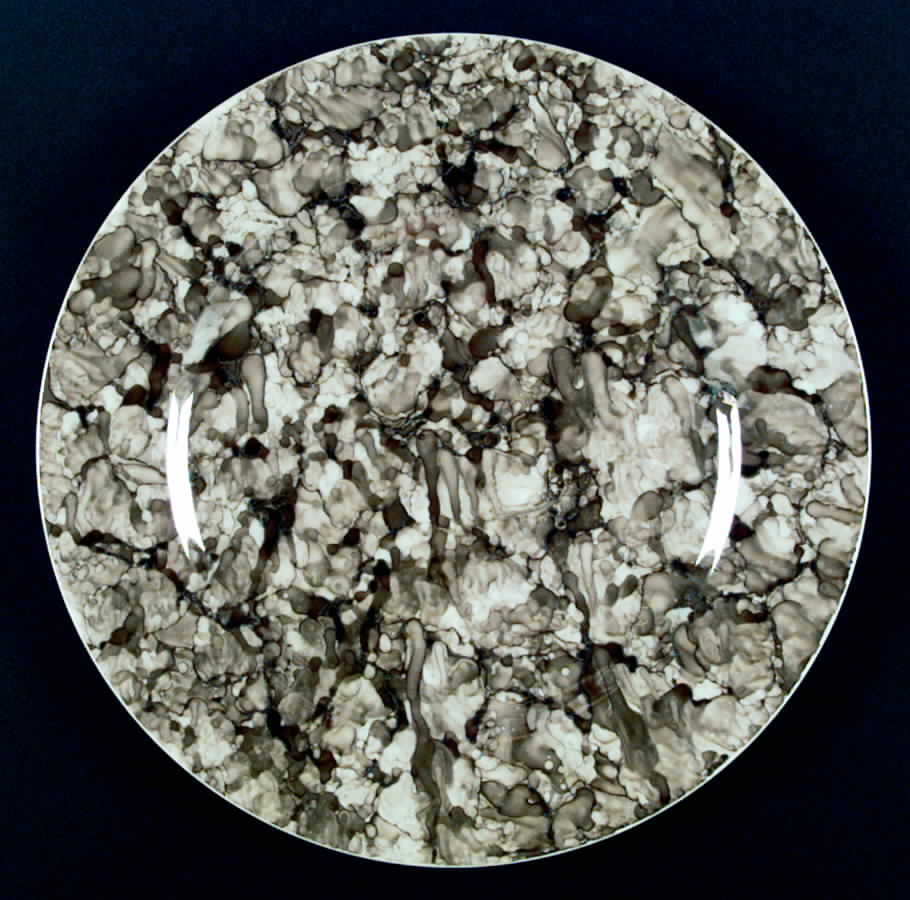 Marble Ware Brown Dinner Plate by Georges Briard-1