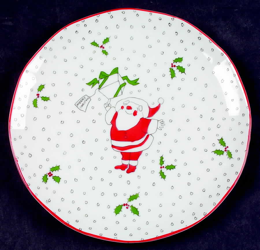 Night Before Christmas Coupe Salad Plate by Georges Briard-1